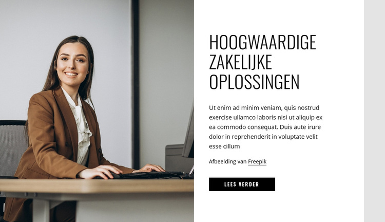 Hoogwaardige zakelijke oplossingen WordPress-thema