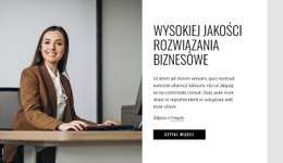 Responsywny Szablon Internetowy Dla Wysokiej Jakości Rozwiązania Biznesowe