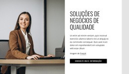 Soluções De Negócios De Qualidade - Construtor De Sites