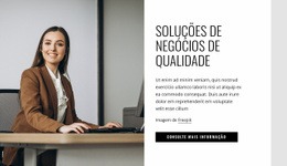 Soluções De Negócios De Qualidade - HTML5 Website Builder