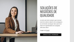 Soluções De Negócios De Qualidade - Protótipo De Site