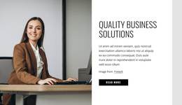 Responsive Web Template For Quality Business Solutions