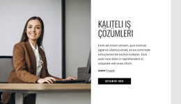 Kaliteli Iş Çözümleri CSS Şablonu