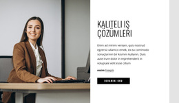 Kaliteli Iş Çözümleri - Web Sayfası Şablonu