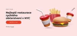 Nejlepší Restaurace Rychlého Občerstvení – Bezplatná HTML Šablona