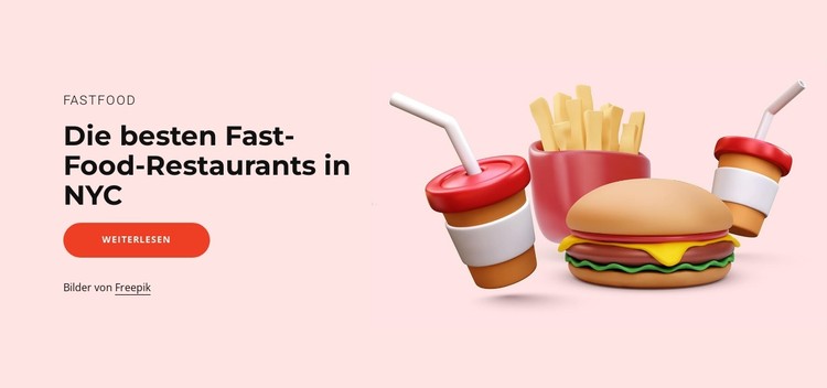 Die besten Fast-Food-Restaurants CSS-Vorlage
