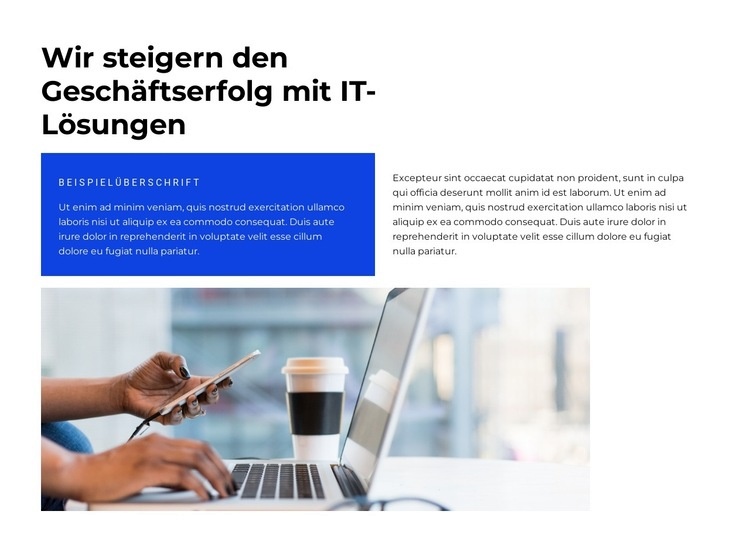 Kommen Sie mit neuen Geschäften HTML Website Builder