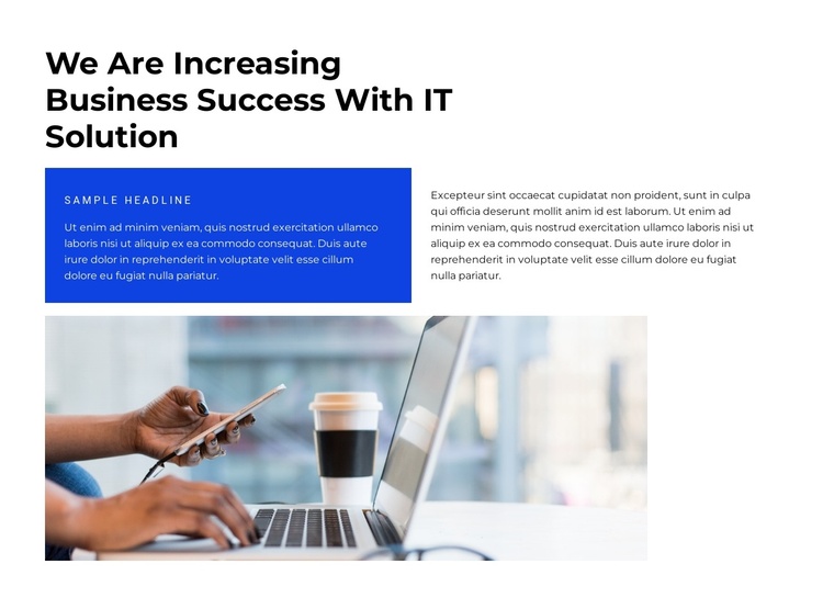 Coming up with new business Joomla Template