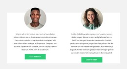 Twee Bedrijfsvertegenwoordigers Eenvoudige CSS-Sjabloon