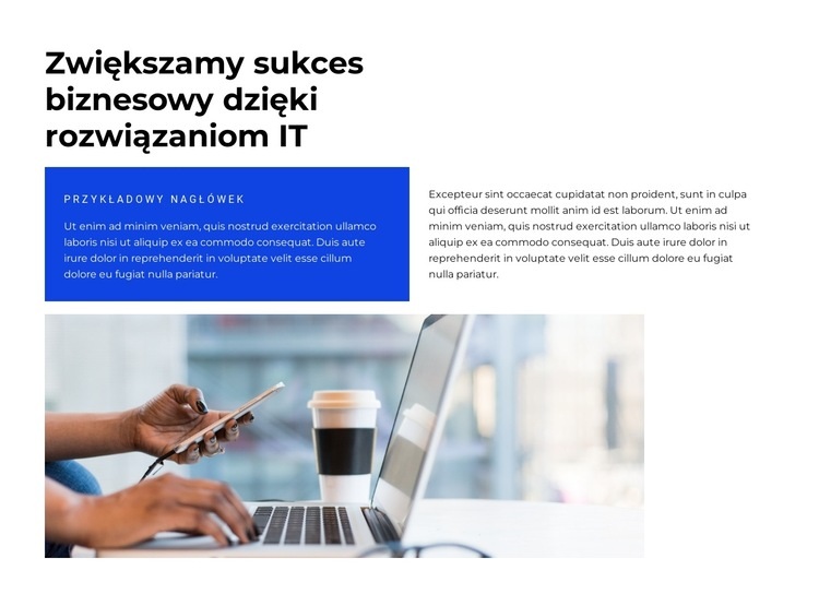 Wymyślanie nowego biznesu Kreator witryn internetowych HTML