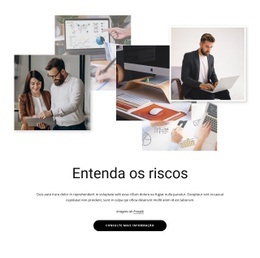 Cálculo De Riscos De Negócios - HTML Web Page Builder