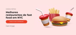 Melhores Restaurantes De Fast Food Site Responsivo