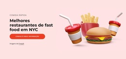 Melhores Restaurantes De Fast Food - Tema WordPress E WooCommerce