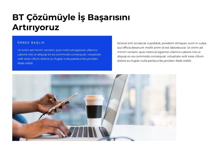 Yeni iş ile geliyor CSS Şablonu