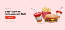 Best Fast Food Restaurants - Best One Page Website