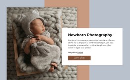 Newborn Photography Simple CSS Template