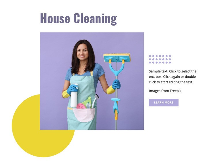 House cleaning Elementor Template Alternative