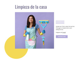 Limpieza De La Casa: Plantilla De Sitio Web HTML