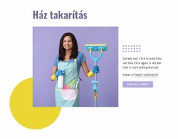 Ház Takarítás - HTML Webhelysablon