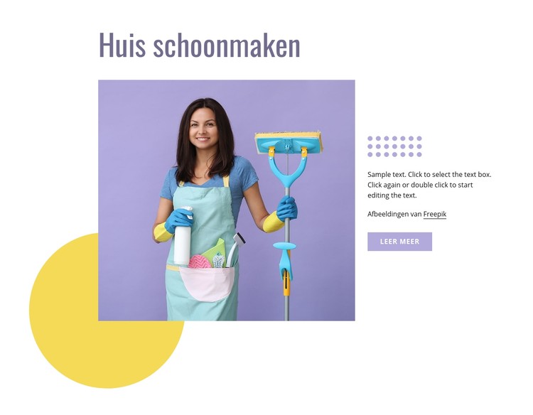 huis schoonmaken CSS-sjabloon