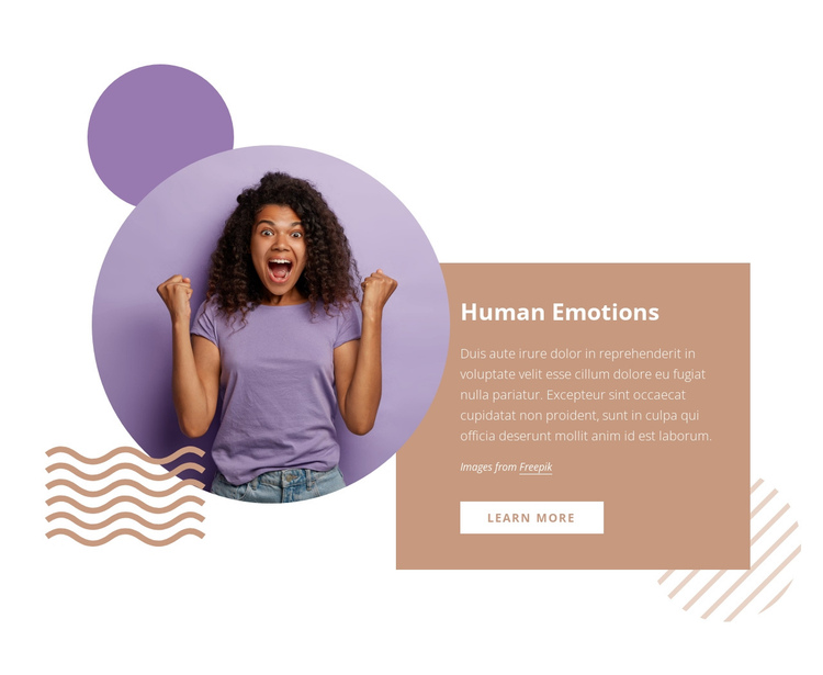 Emotional fashion One Page Template