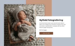 Nyfödd Fotografering - HTML-Sidmall