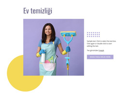 Ev Temizliği - HTML Web Sitesi Şablonu