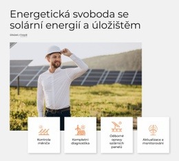 Solární Energie Je Nejčistší Energie – Šablona Stránky HTML