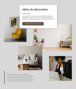 Idées Déco - Modèle HTML Réactif