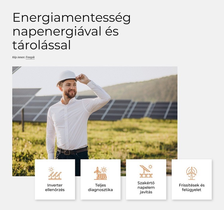 A napenergia a legtisztább energia Weboldal tervezés