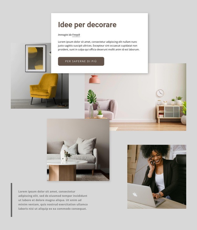 Idee per decorare Costruttore di siti web HTML