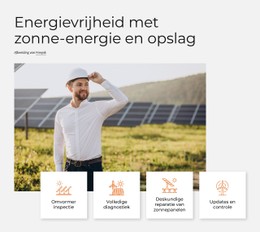 Zonne-Energie Is De Schoonste Energie Sjabloon Voor Bestemmingspagina'S