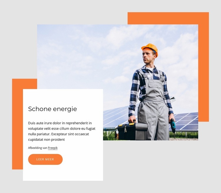 Schone zonne-energie Html Website Builder