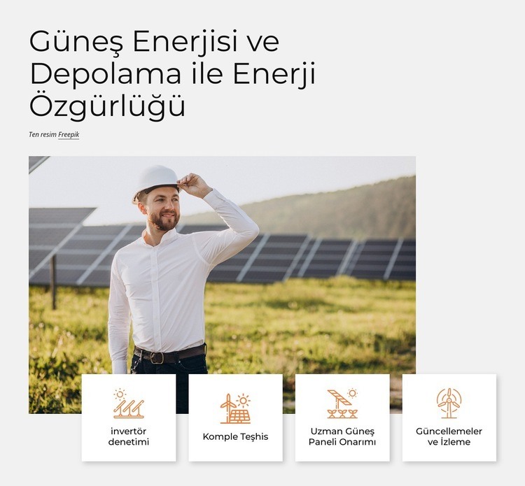 Güneş enerjisi en temiz enerjidir Açılış sayfası