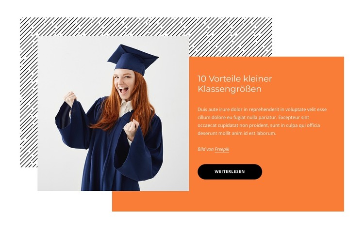 10 Vorteile kleiner Klassengrößen CSS-Vorlage