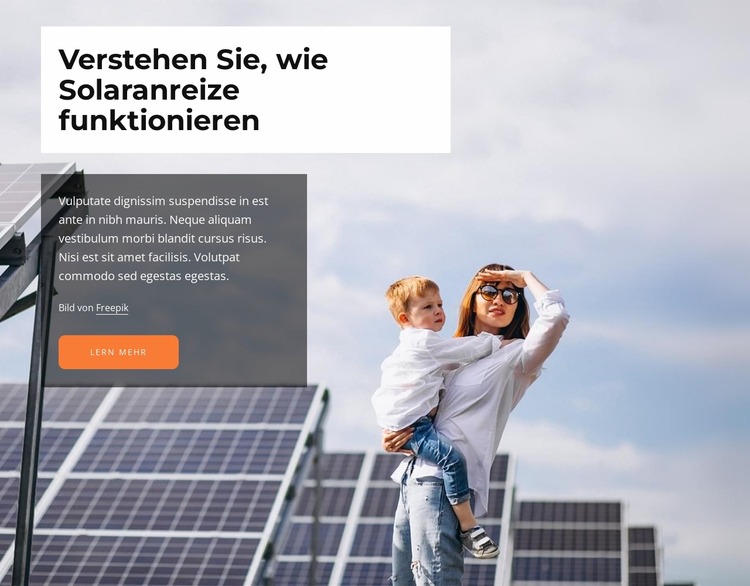 Solartechnologien Joomla Vorlage