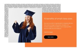 10 Benefits Of Small Class Sizes HTML Template