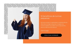 10 Benefícios De Turmas Pequenas - Tema WordPress Exclusivo