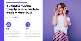 Módní Trendy 2021 – Bezplatná Šablona Webových Stránek