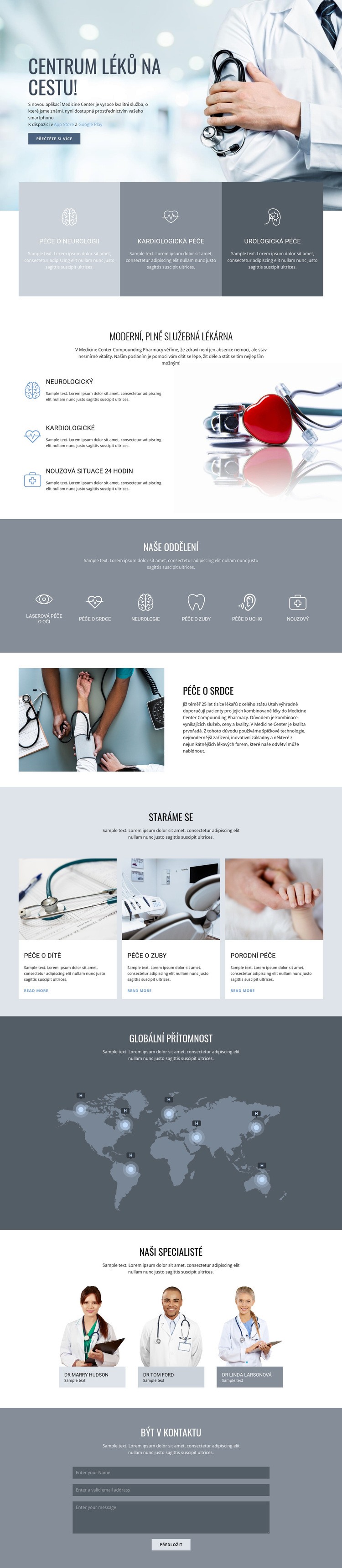 Centrum kvalitní medicíny Šablona HTML