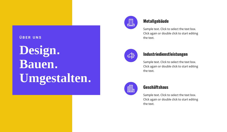 Bauen und Umbauen HTML-Vorlage