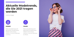 Modetrends 2021 – Fertiges Website-Design