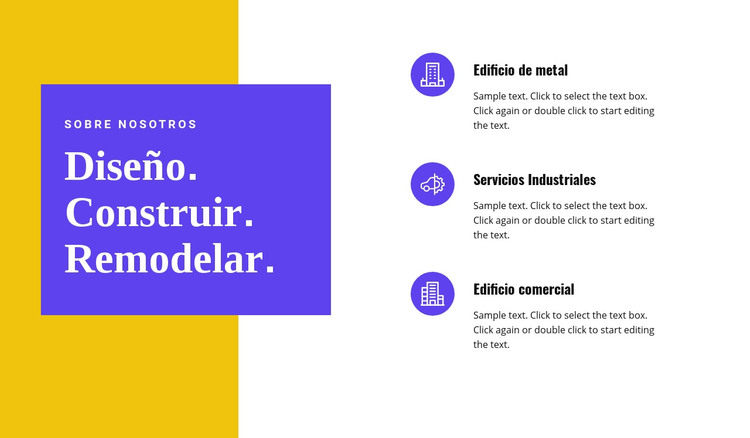 Construcción y remodelación Plantilla HTML