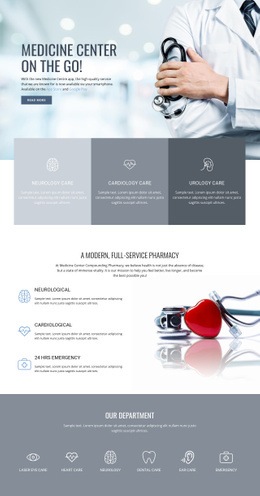 Center Of Quality Medicine - HTML Web Template