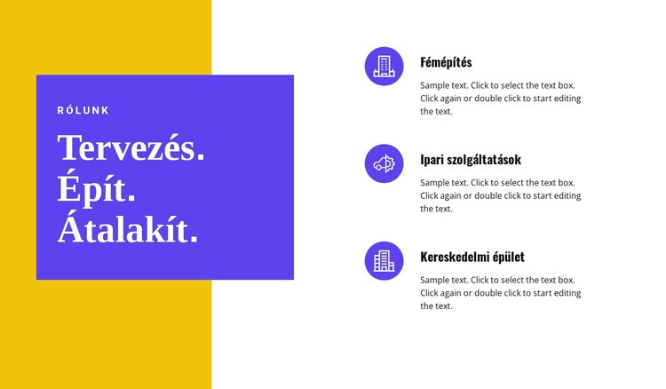 Építés és átalakítás HTML Sablon