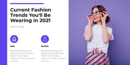 Fashion Trends 2021 - Single Page Website Template