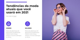 Tendências Da Moda 2021 - Build HTML Website