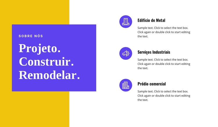 Prédio e reforma Construtor de sites HTML