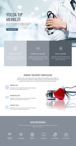 Kaliteli Tıp Merkezi Ücretsiz CSS Web Sitesi Şablonu