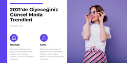 2021 Moda Trendleri Için Önyükleme HTML'Si